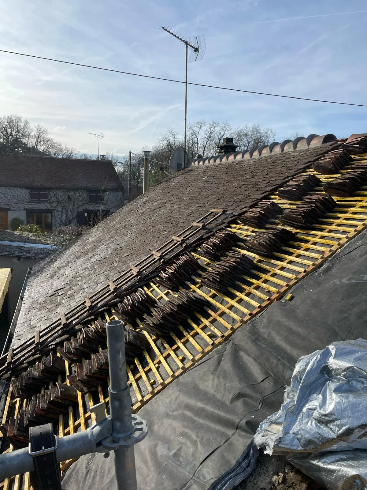 Rénovation de toiture et zinguerie près de Nemours