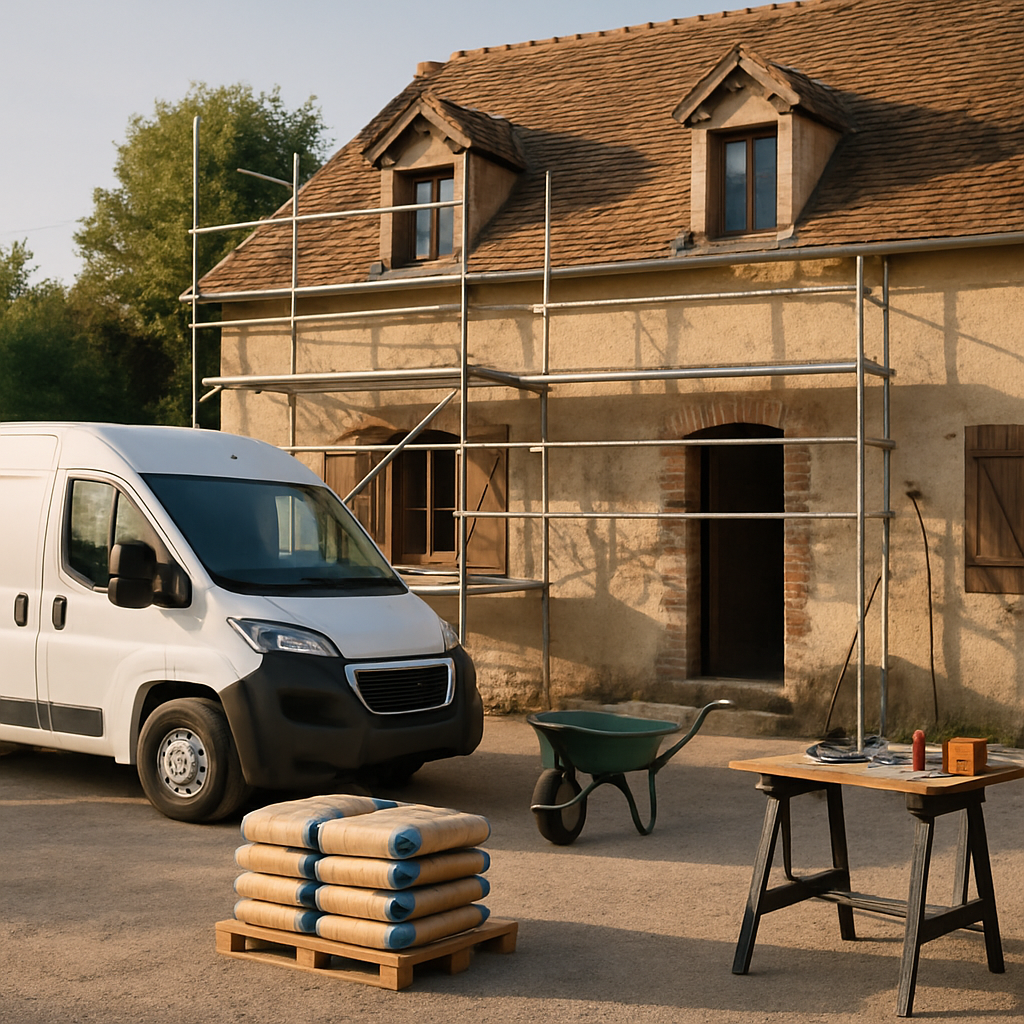 Artisan MJ Rénovation au travail en Seine-et-Marne