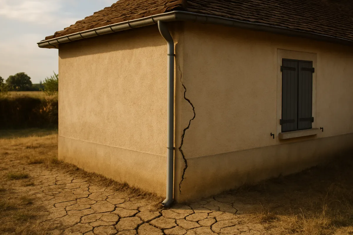 Fissures de sécheresse sur une maison en terrain argileux : vérifier, déclarer, réparer